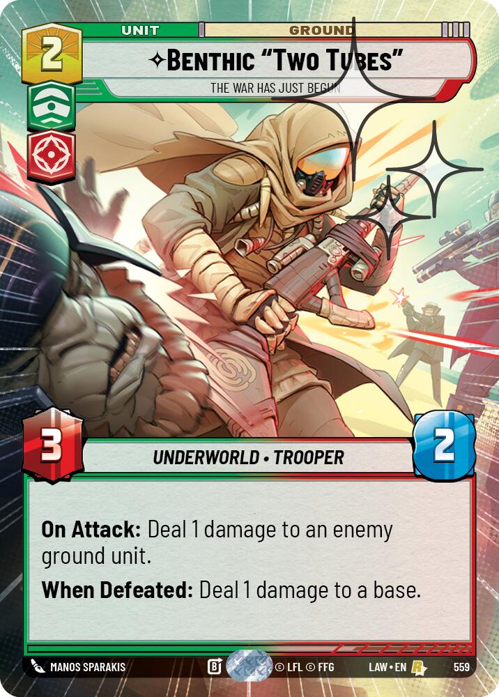 Benthic "Two Tubes" - The War Has Just Begun (Hyperspace Foil) [LAW - 559]