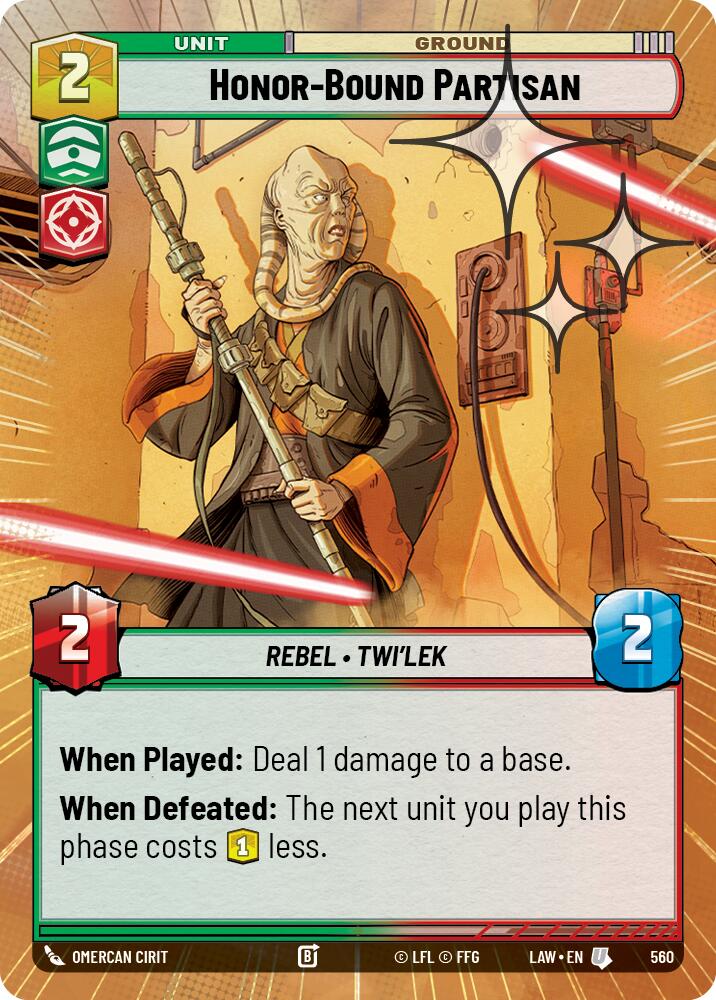 Honor-Bound Partisan (Hyperspace Foil) [LAW - 560]