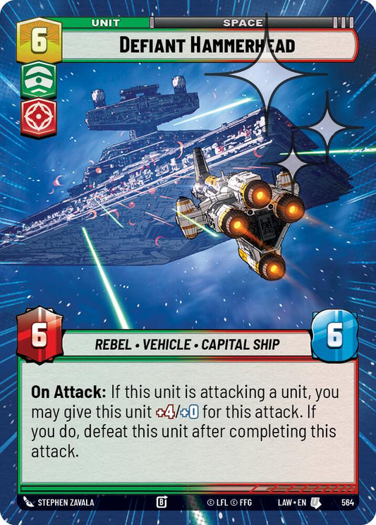 Defiant Hammerhead (Hyperspace Foil) [LAW - 564]