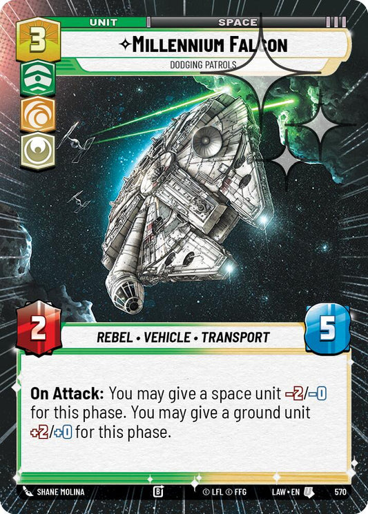 Millennium Falcon - Dodgin Patrols (Hyperspace Foil) [LAW - 570]