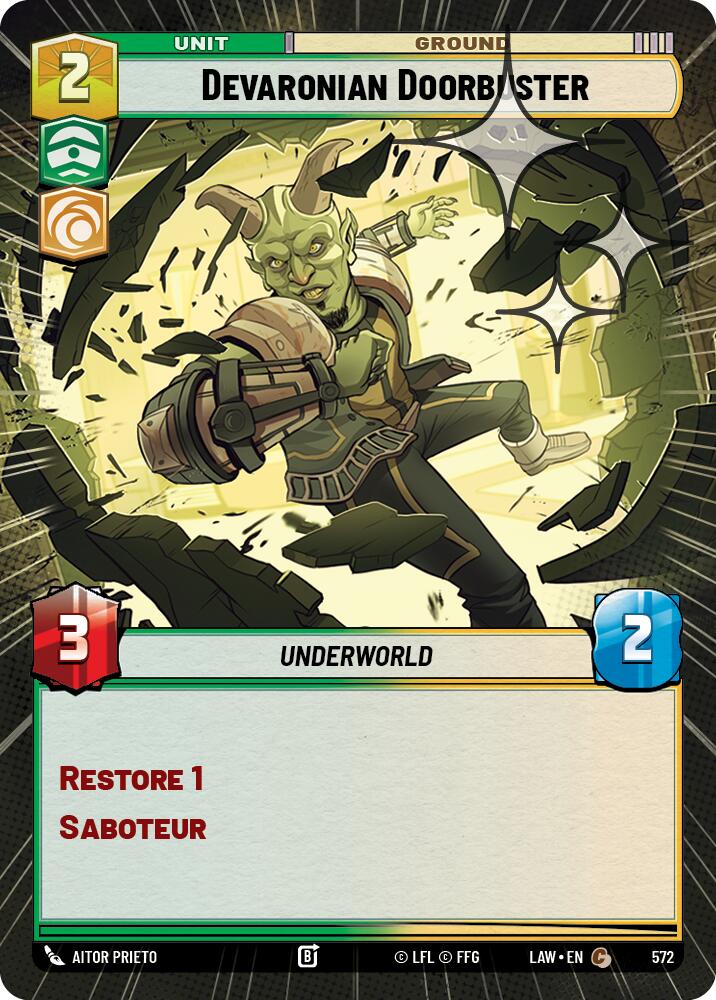 Devaronian Doorbuster (Hyperspace Foil) [LAW - 572]