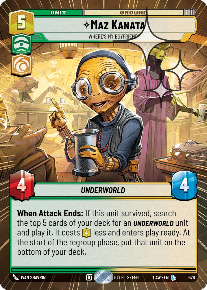 Maz Kanata - Where's My Boyfriend? (Hyperspace Foil) [LAW - 576]