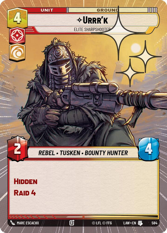Urrr'k - Elite Sharpshooter (Hyperspace Foil) [LAW - 584]