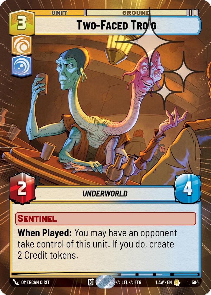 Two-Faced Troig (Hyperspace Foil) [LAW - 594]