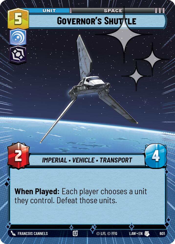 Governor's Shuttle (Hyperspace Foil) [LAW - 601]