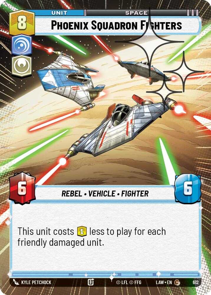 Phoenix Squadron Fighters (Hyperspace Foil) [LAW - 612]