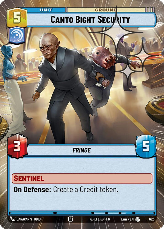 Canto Bight Security (Hyperspace Foil) [LAW - 623]