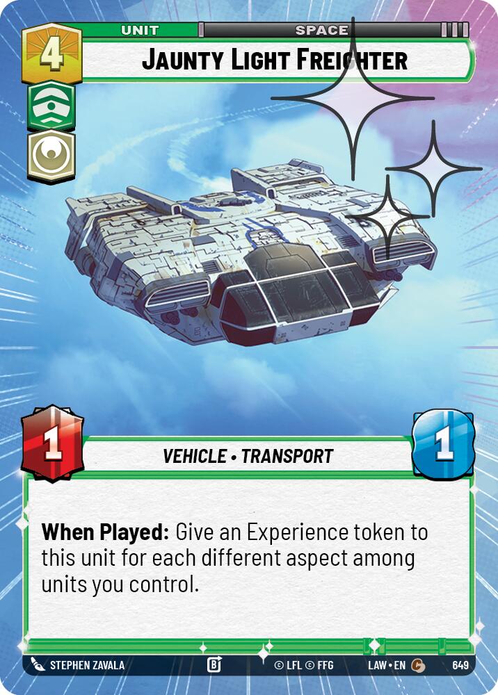 Jaunty Light Frieghter (Hyperspace Foil) [LAW - 649]