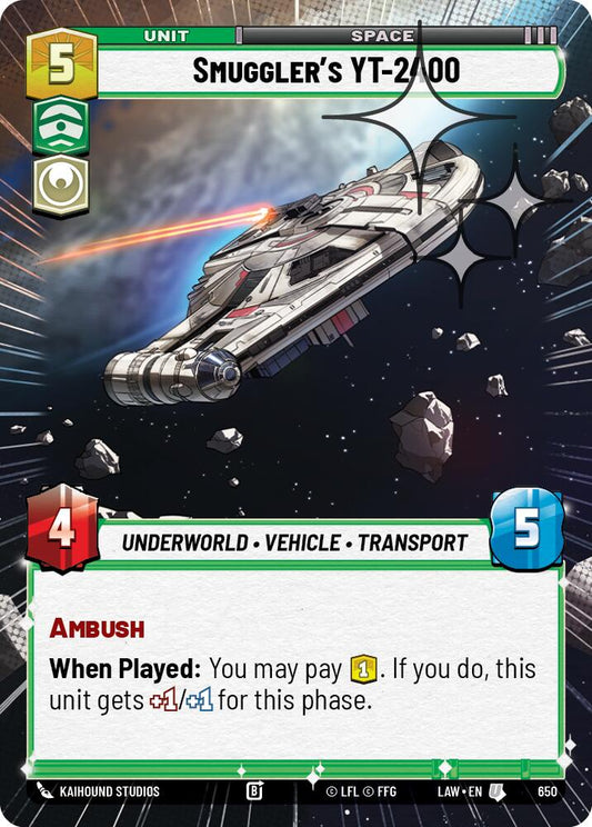Smuggler's YT-2400 (Hyperspace Foil) [LAW - 650]