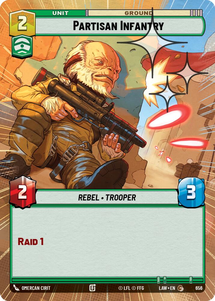 Partisan Infantry (Hyperspace Foil) [LAW - 656]
