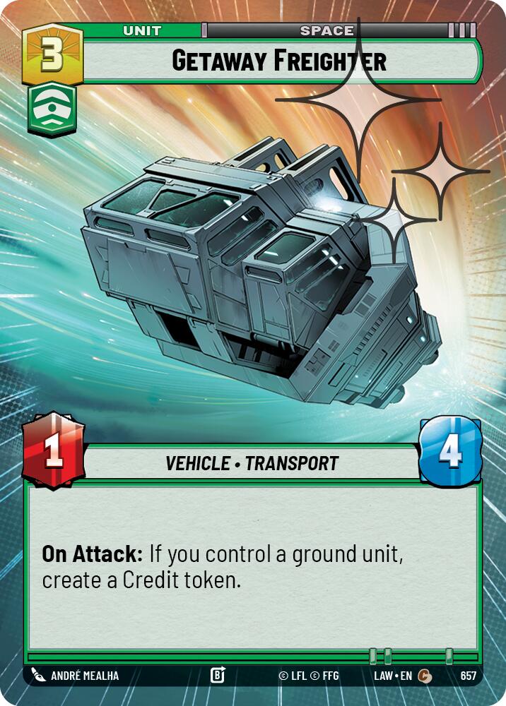 Getaway Freighter (Hyperspace Foil) [LAW - 657]
