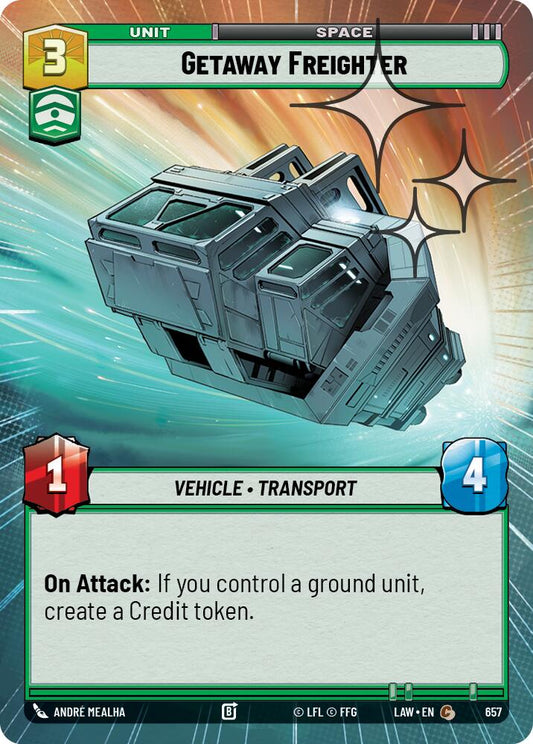 Getaway Freighter (Hyperspace Foil) [LAW - 657]