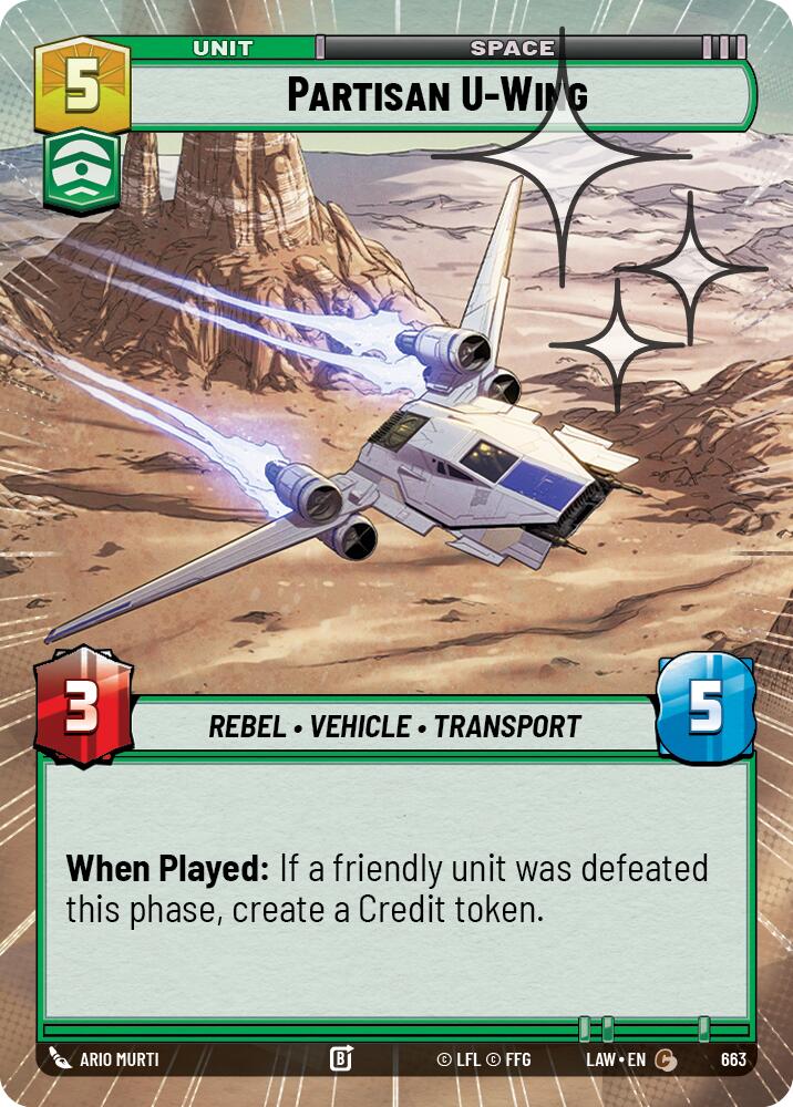 Partisan U-Wing (Hyperspace Foil) [LAW - 663]