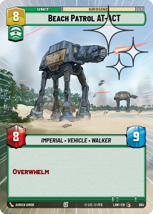 Beach Patrol AT-ACT (Hyperspace Foil) [LAW - 664]