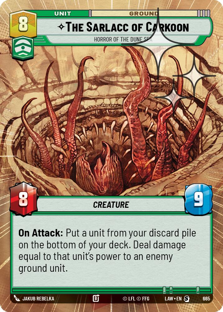 The Sarlacc of Carkoon - Horror of the Dune Sea (Hyperspace Foil) [LAW - 665]