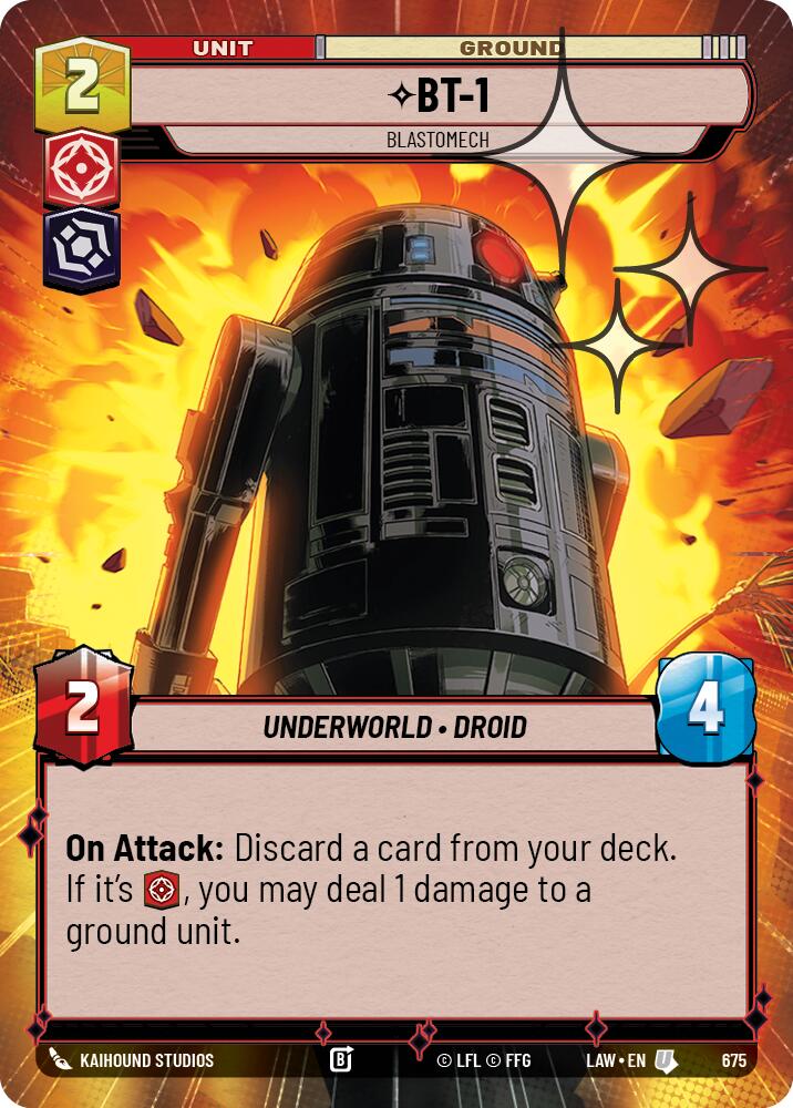 BT-1 - Blastomech (Hyperspace Foil) [LAW - 675]