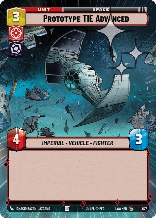 Prototype TIE Advanced (Hyperspace Foil) [LAW - 677]