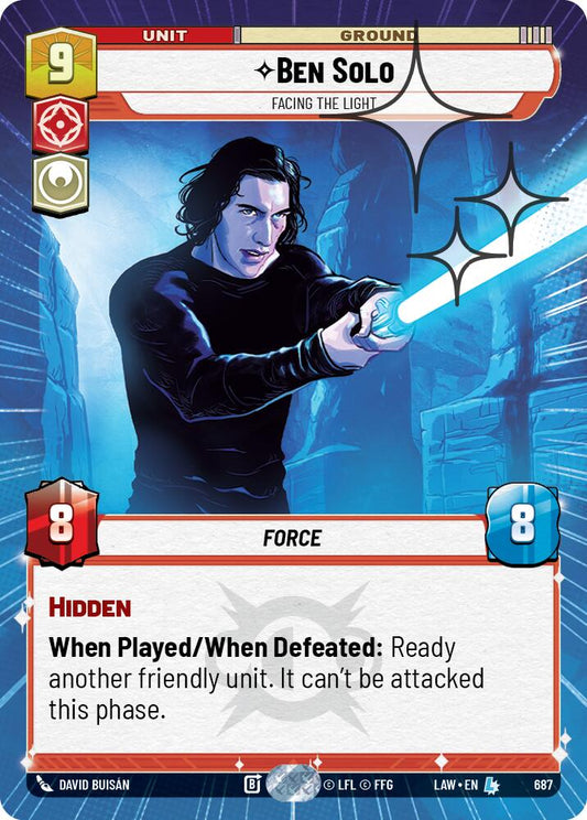 Ben Solo - Facing the Light (Hyperspace Foil) [LAW - 687]