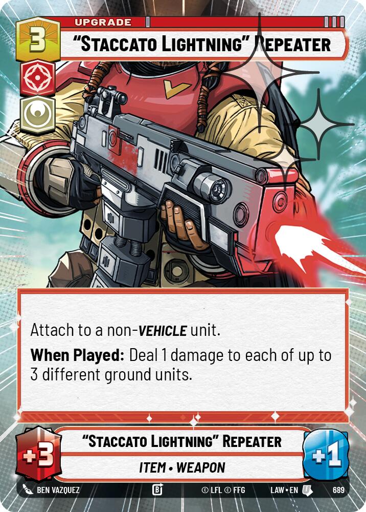 "Staccato Lightning" Repeater (Hyperspace Foil) [LAW - 689]