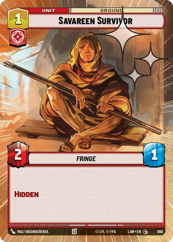 Savareen Survivor (Hyperspace Foil) [LAW - 690]