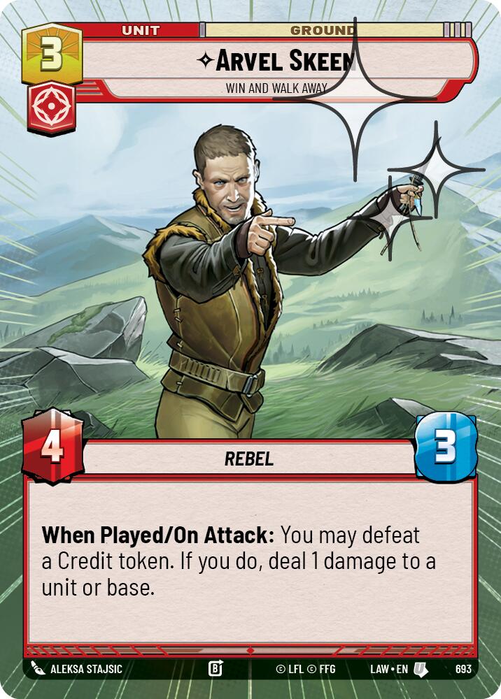 Arvel Skeen - Win and Walk Away (Hyperspace Foil) [LAW - 693]