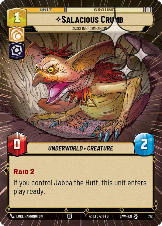 Salacious Crumb - Cackling Companion (Hyperspace Foil) [LAW - 712]