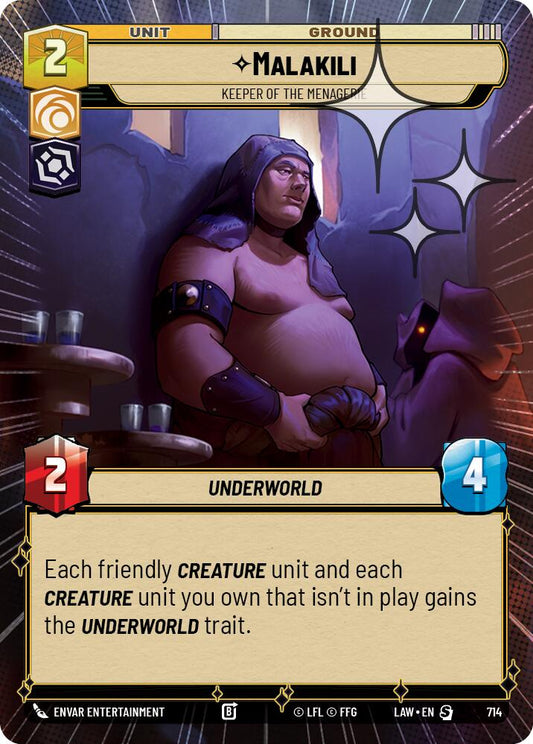 Malakili - Keeper of the Menagerie (Hyperspace Foil) [LAW - 714]