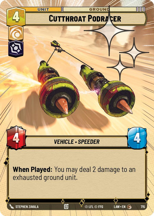 Cutthroat Podracer (Hyperspace Foil) [LAW - 715]