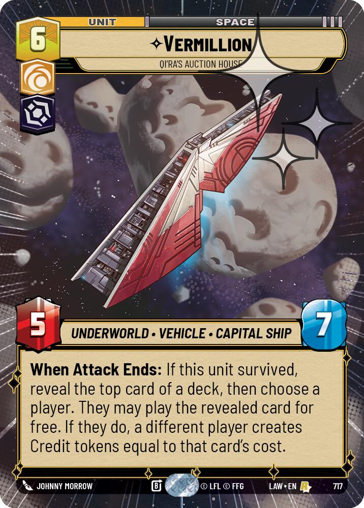 Vermillion - Qi'Ra's Auction House (Hyperspace Foil) [LAW - 717]