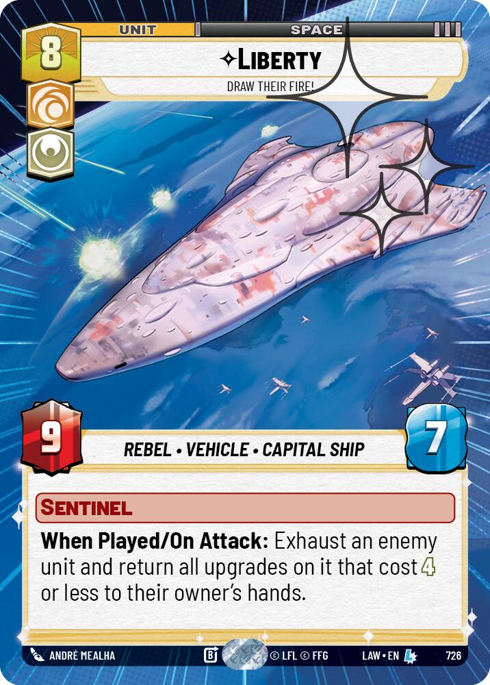 Liberty - Draw Their Fire! (Hyperspace Foil) [LAW - 726]