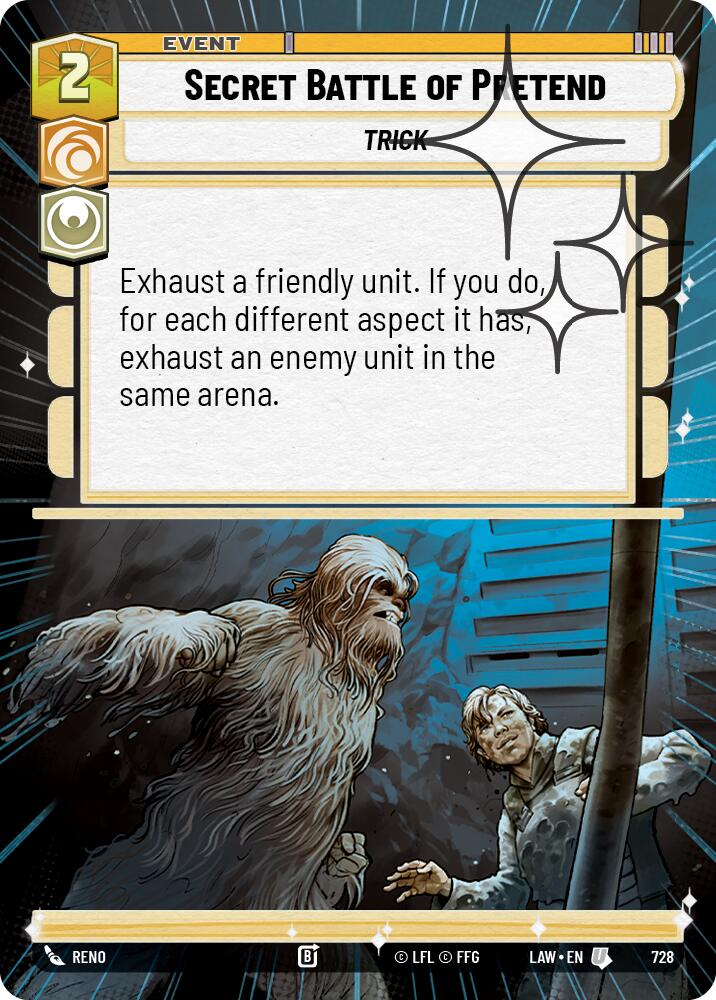 Secret Battle of Pretend (Hyperspace Foil) [LAW - 728]