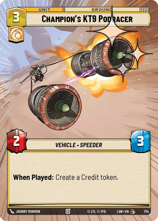 Champion's KT-9 Podracer (Hyperspace Foil) [LAW - 734]