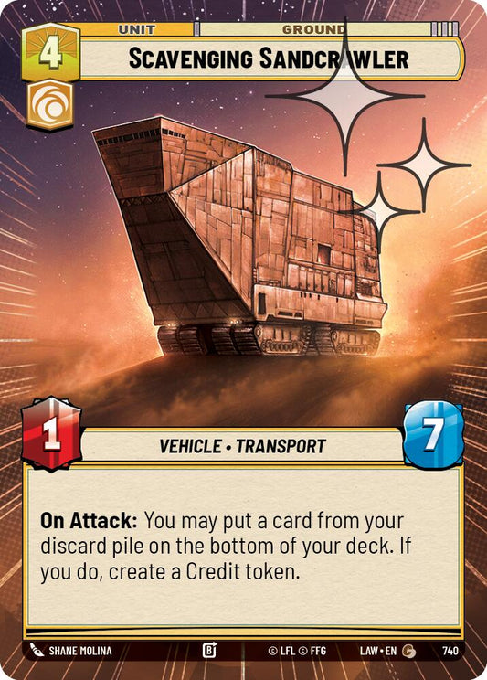 Scavenging Sandcrawler (Hyperspace Foil) [LAW - 740]