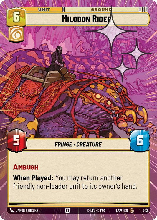 Milodon Rider (Hyperspace Foil) [LAW - 742]