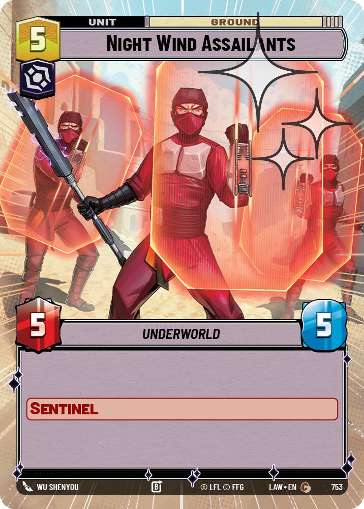 Night Wind Assailants (Hyperspace Foil) [LAW - 753]