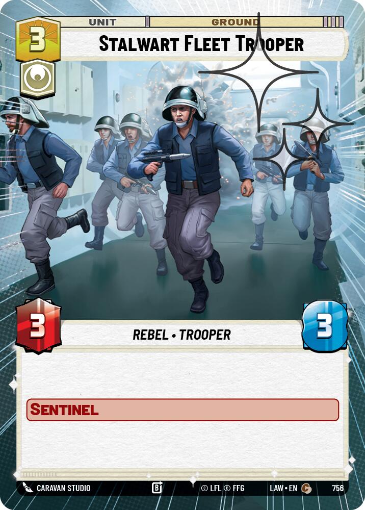 Stalwart Fleet Trooper (Hyperspace Foil) [LAW - 756]