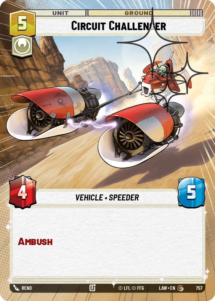 Circuit Challenger (Hyperspace Foil) [LAW - 757]
