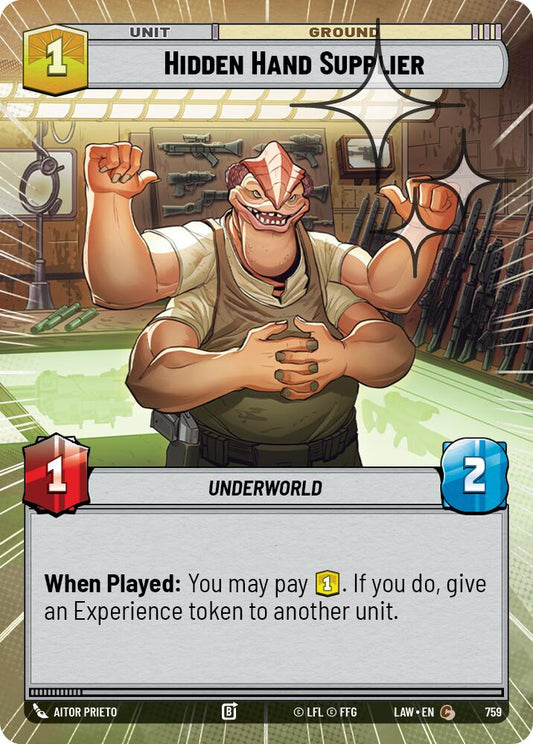 Hidden Hand Supplier (Hyperspace Foil) [LAW - 759]