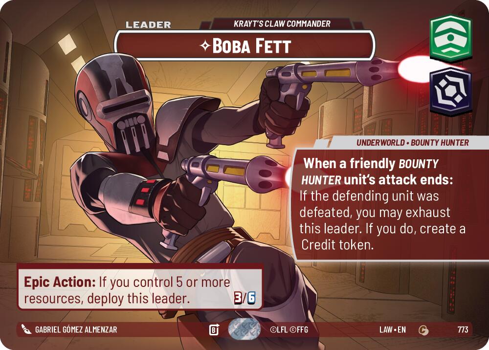 Boba Fett - Krayt's Claw Commander (Showcase) [LAW - 773]