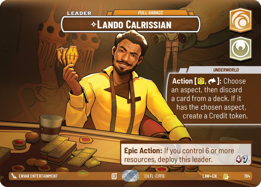 Lando Calrissian - Full Sabacc (Showcase) [LAW - 784]