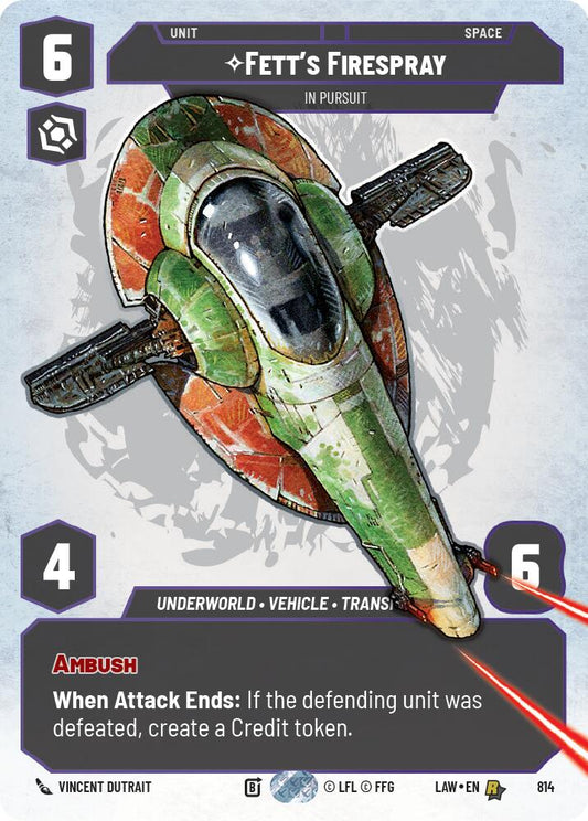 Fett's Firespray - In Pursuit (Prestige) [LAW - 814]