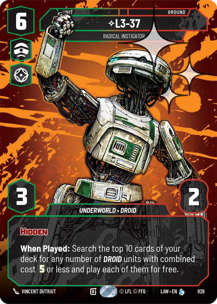 L3-37 - Radical Instigator (Prestige Foil) [LAW - 829]