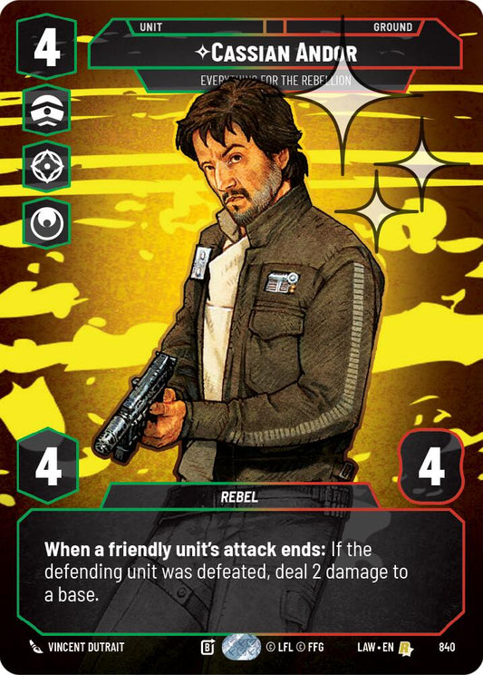 Cassian Andor - Everything for the Rebellion (Prestige Foil) [LAW - 840]