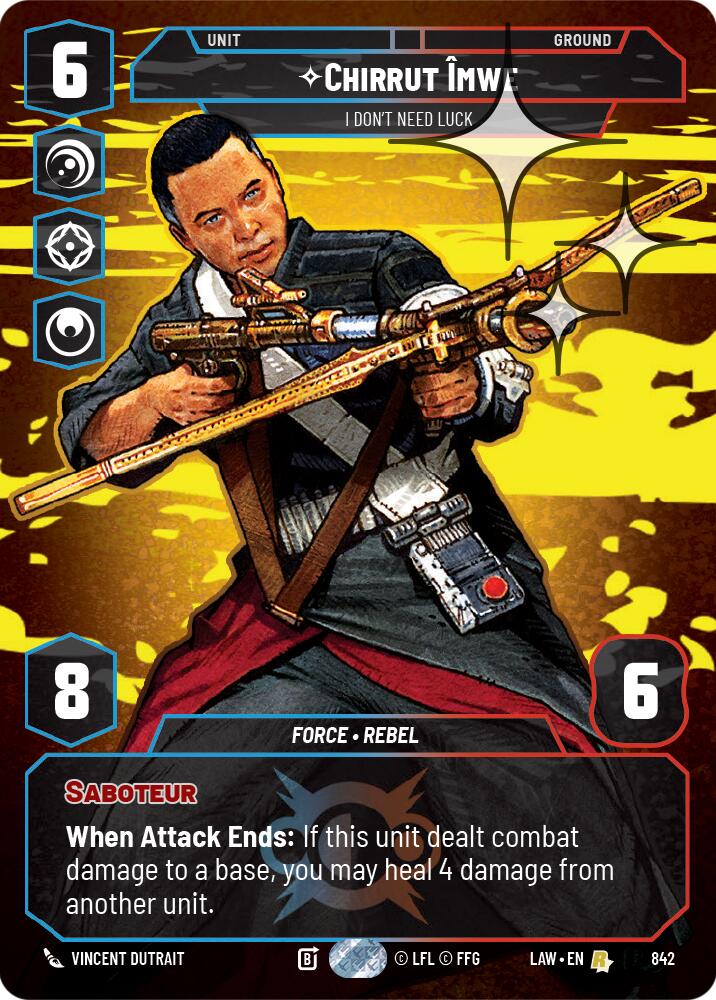 Chirrut Imwe - I Don't Need Luck (Prestige Foil) [LAW - 842]