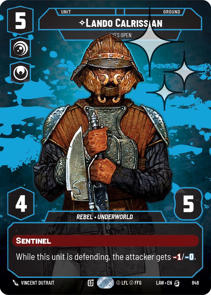 Lando Calrissian - Eyes Open (Prestige Foil) [LAW - 848]