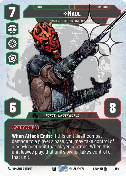Maul - Master of the Shadow Collective (Prestige Foil) [LAW - 854]