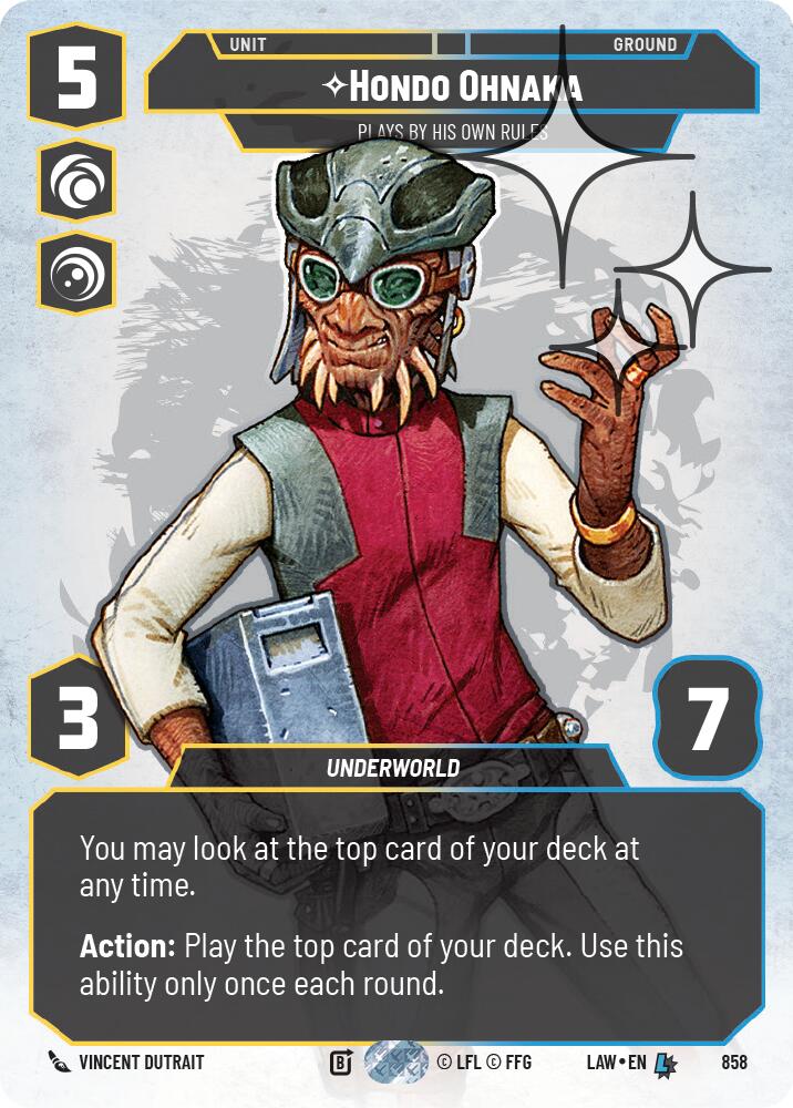 Hondo Ohnaka - Plays By His Own Rules (Prestige Foil) [LAW - 858]