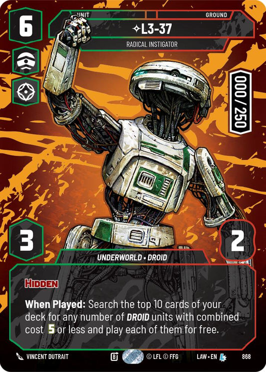 L3-37 - Radical Instigator (Serialized) [LAW - 868]