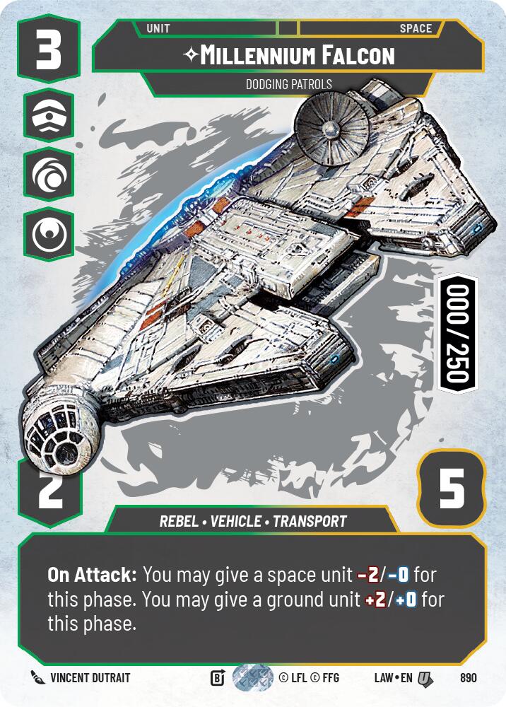 Millennium Falcon - Dodging Patrols (Serialized) [LAW - 890]