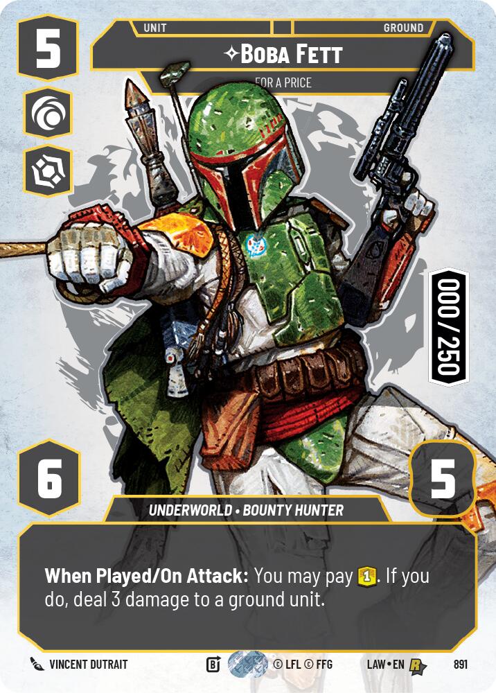 Boba Fett - For a Price (Serialized) [LAW - 891]